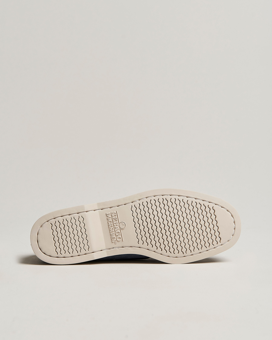 Uomini | Scarpe da barca | Sebago | Docksides Suede Boat Shoe Blue Navy