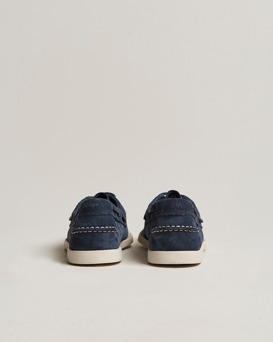 Uomini | Scarpe da barca | Sebago | Docksides Suede Boat Shoe Blue Navy