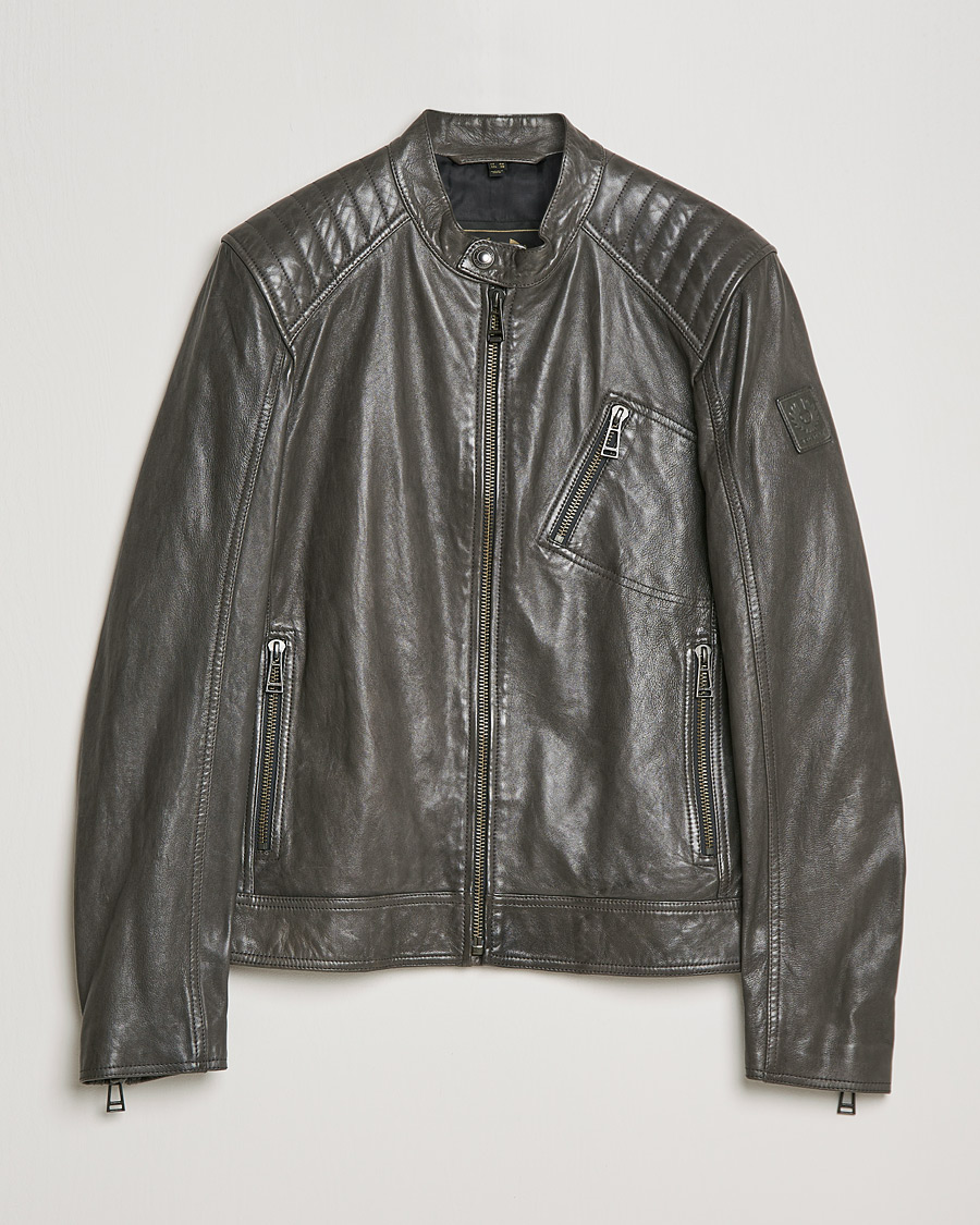 Uomini | Giacche | Belstaff | V Racer 2.0 Leather Jacket Dark Grey