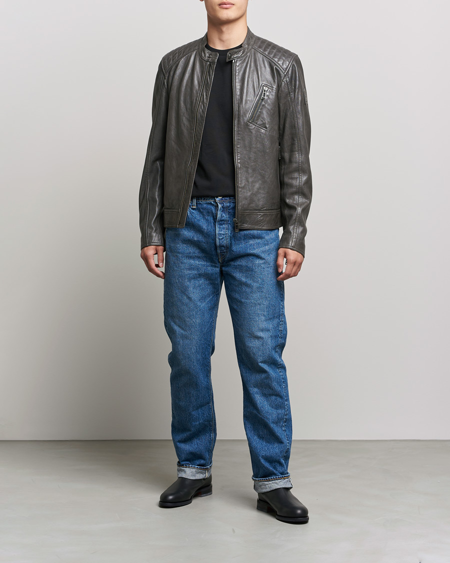 Uomini | Giacche | Belstaff | V Racer 2.0 Leather Jacket Dark Grey