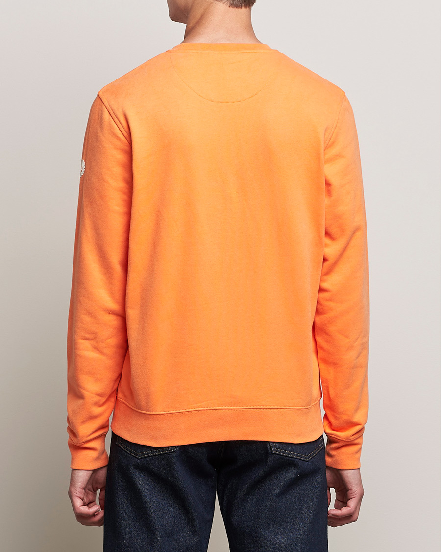 Uomini | Maglieria | Belstaff | 1924 Crew Neck Logo Sweat Signal Orange