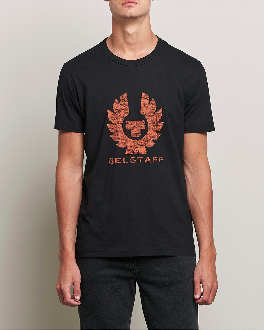Uomini | T-shirt | Belstaff | Coteland Logo Crew Neck Tee Black/Orange