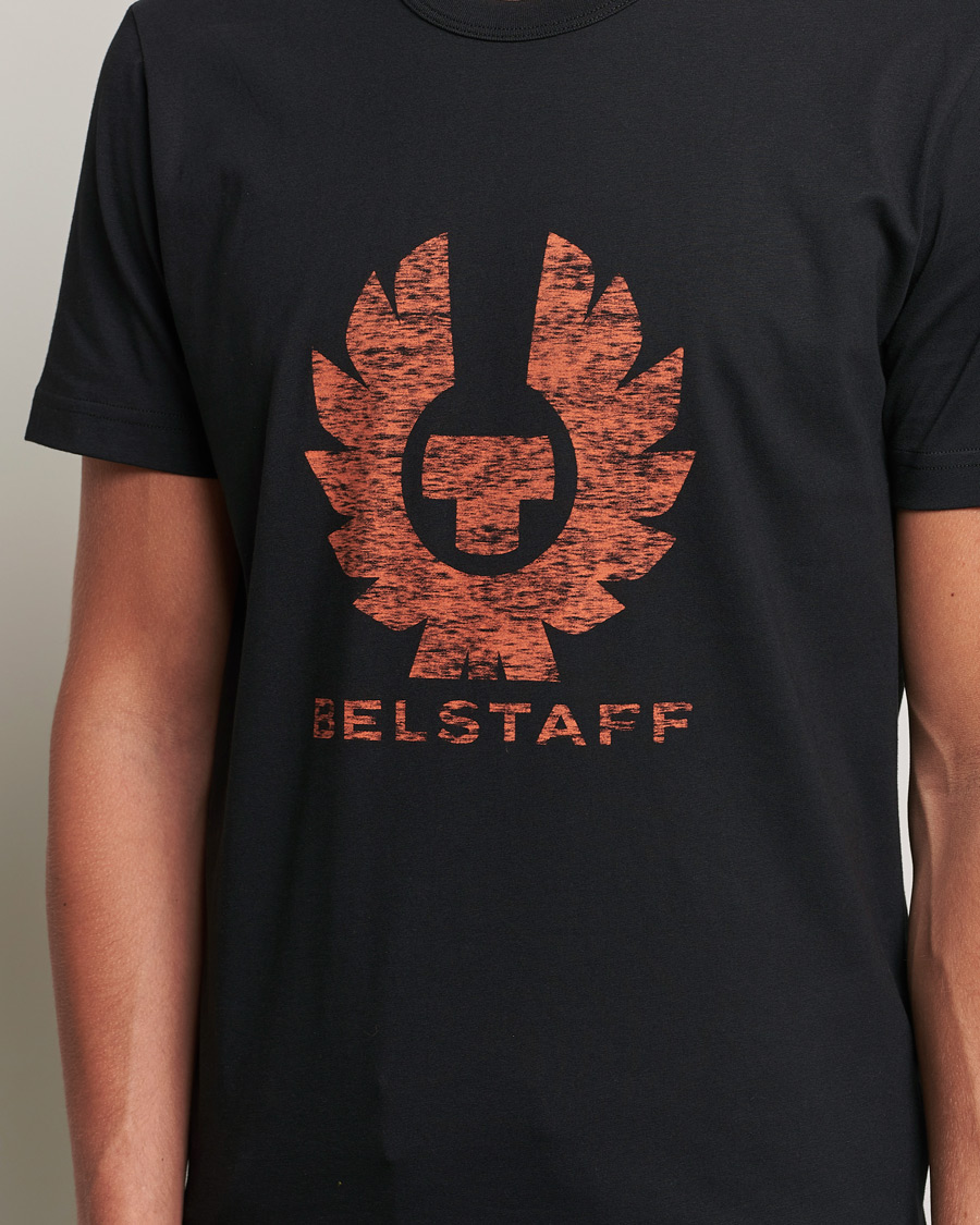 Uomini | T-shirt | Belstaff | Coteland Logo Crew Neck Tee Black/Orange