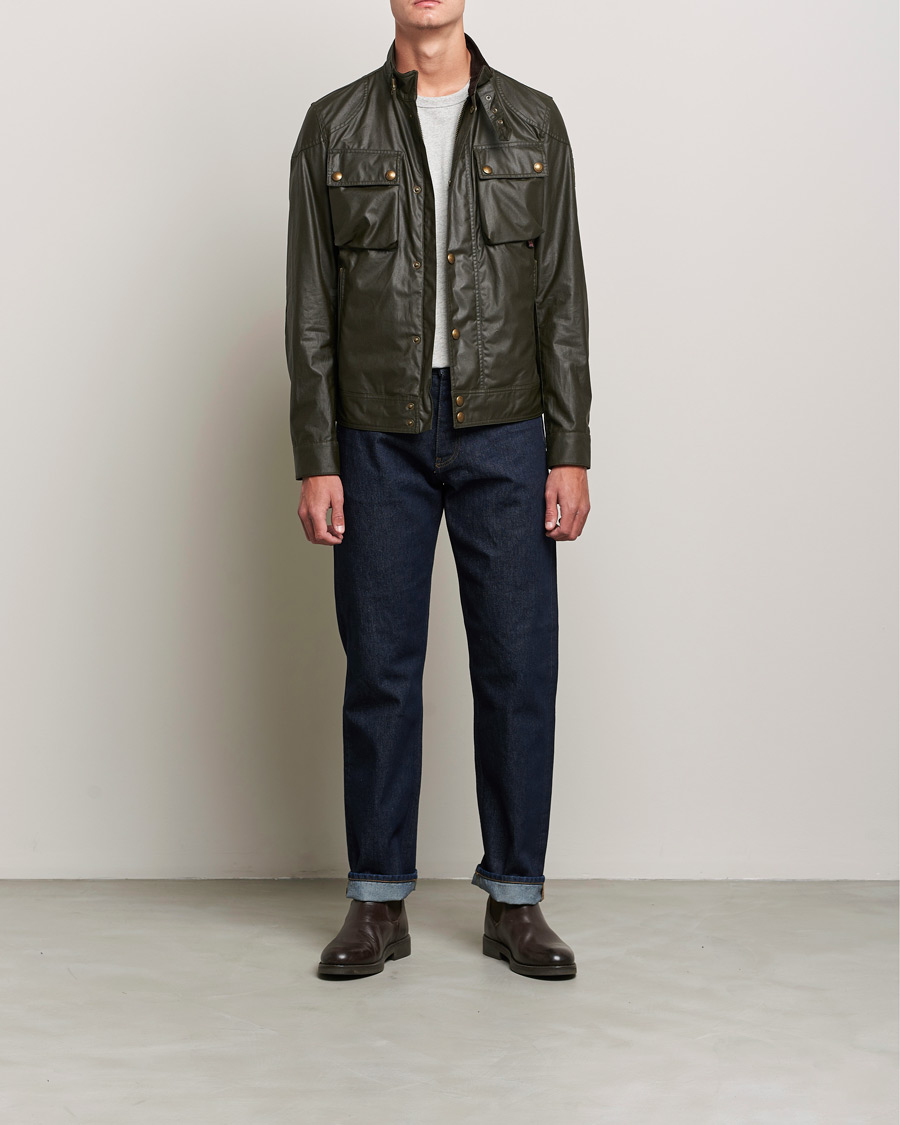 Uomini | Giacche | Belstaff | Racemaster Waxed Jacket Faded Olive
