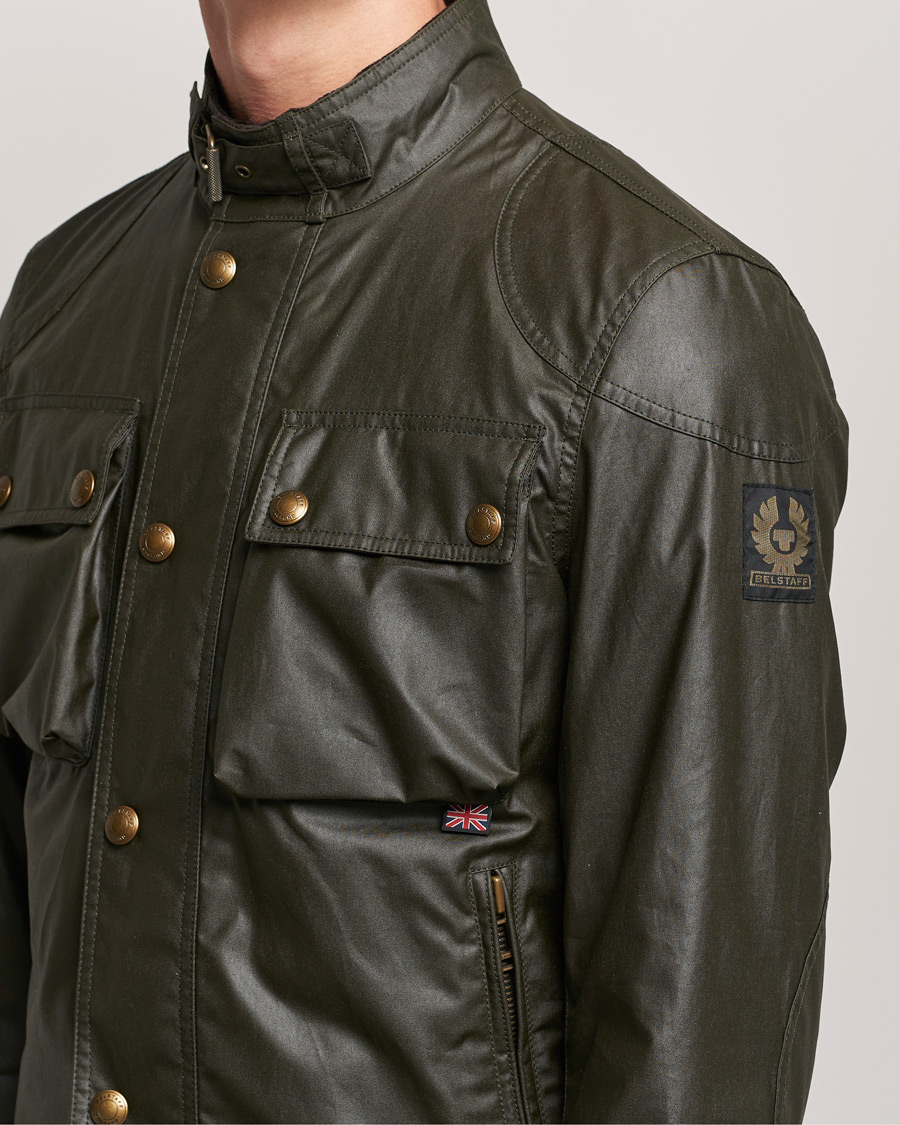 Uomini | Giacche | Belstaff | Racemaster Waxed Jacket Faded Olive