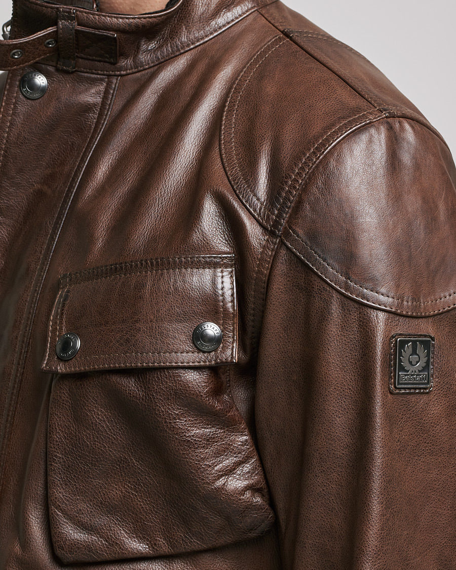 Uomini | Giacche | Belstaff | Trialmaster Panther Leather Jacket Saddle Brown