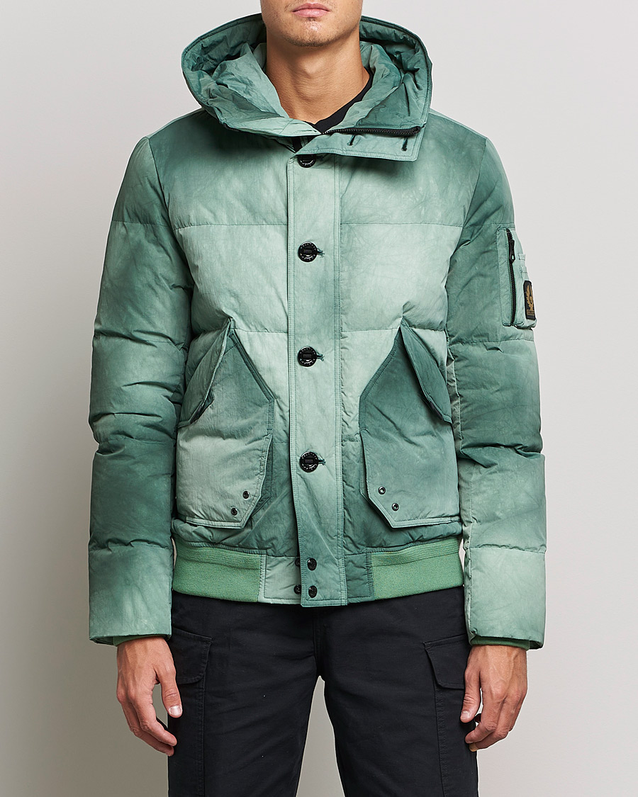 Uomini | Giacche | Belstaff | Radar Batik Hooded Jacket Graph Green