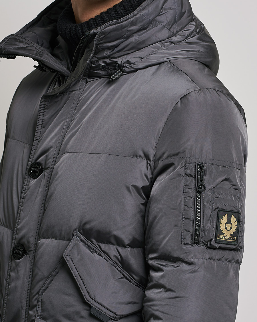 Uomini | Giacche | Belstaff | Radar Hooded Down Jacket Iron