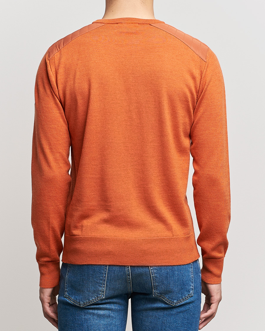 Uomini | Maglieria | Belstaff | Kerrigan Crew Neck Merino Sweatshirt Amber