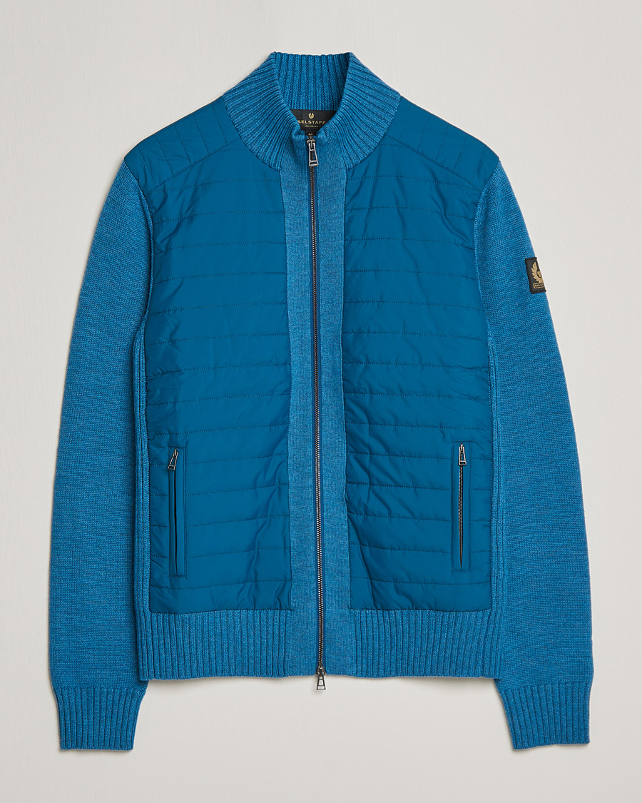 Uomini | Maglieria | Belstaff | Kingston Full Zip Hybrid Legion Blue