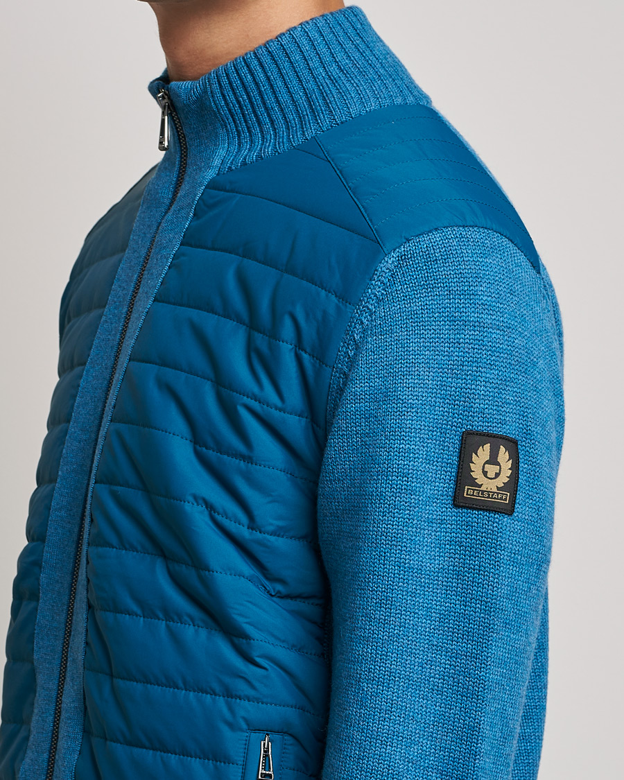 Uomini | Maglieria | Belstaff | Kingston Full Zip Hybrid Legion Blue