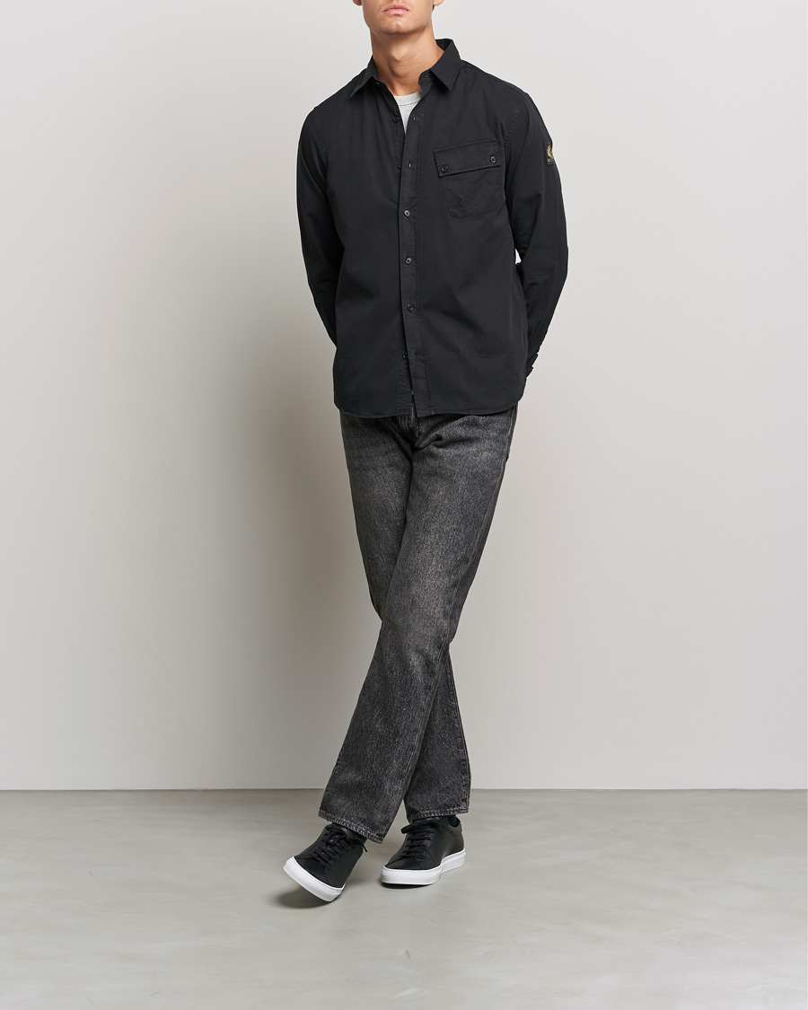 Uomini | Camicie | Belstaff | Pitch Cotton Pocket Shirt Black