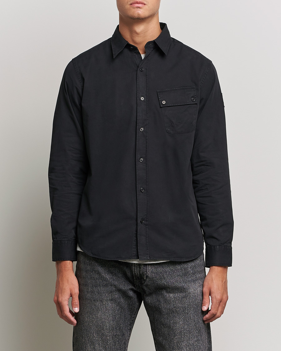Uomini | Camicie | Belstaff | Pitch Cotton Pocket Shirt Black