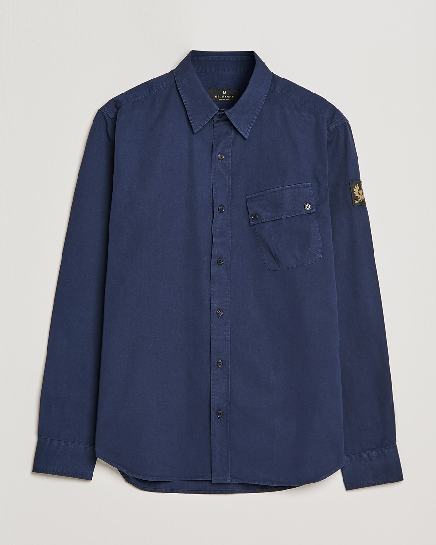 Uomini | Camicie | Belstaff | Pitch Cotton Pocket Shirt Deep Navy
