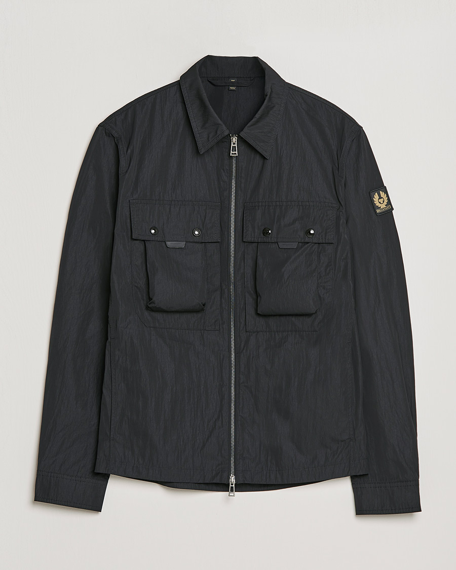 Uomini | Camicie | Belstaff | Tactical Nylon Pocket Overshirt Black
