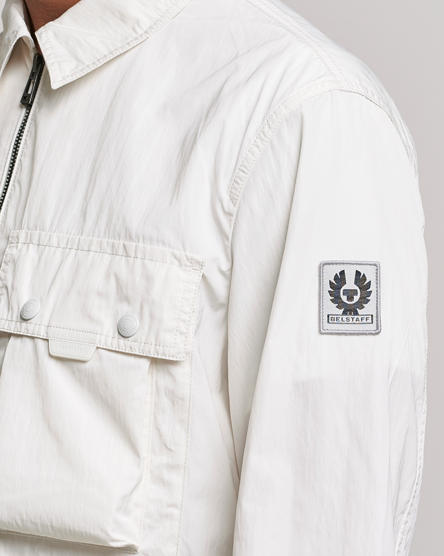 Uomini | Camicie | Belstaff | Tactical Nylon Pocket Overshirt Chalk