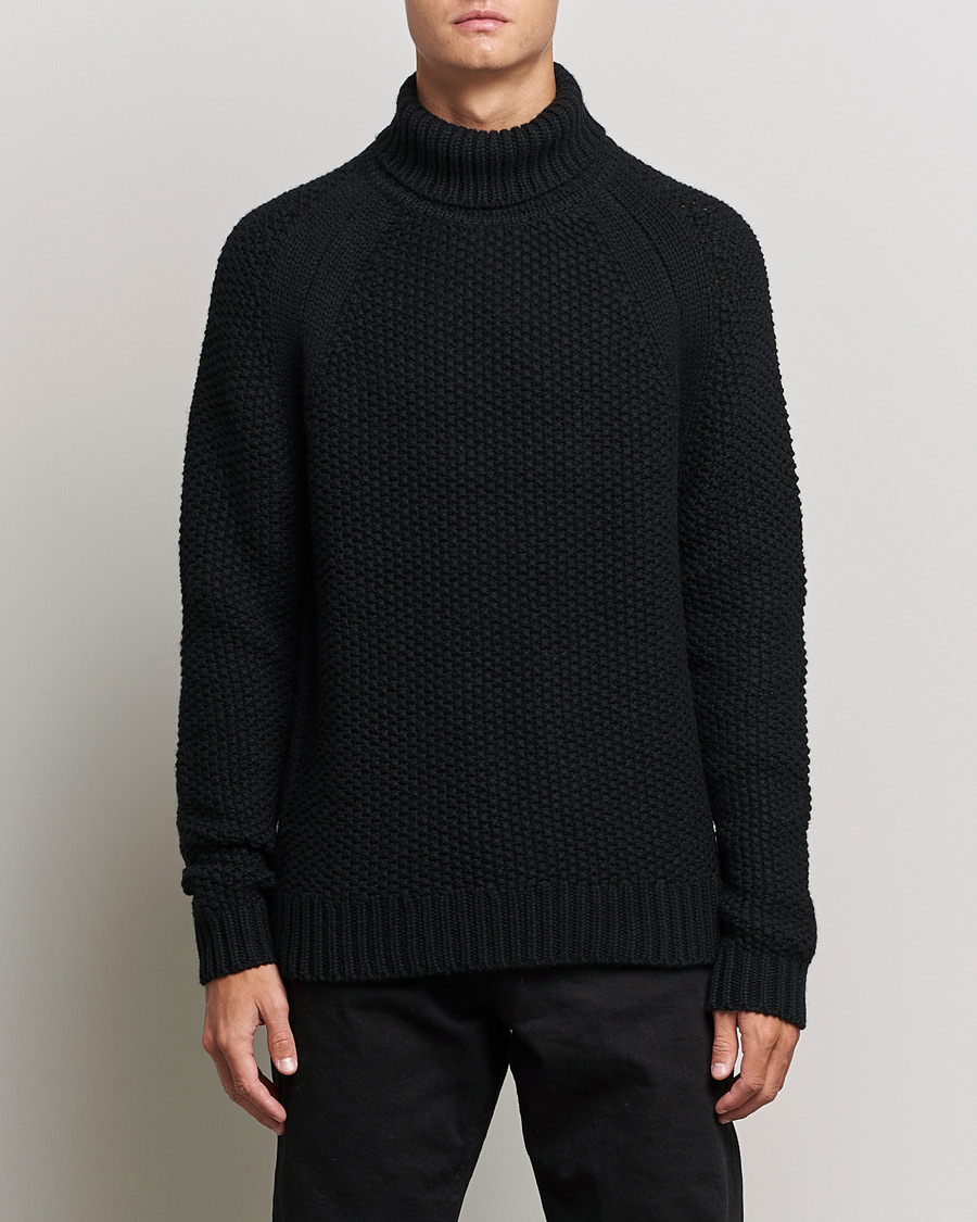 Uomini | Maglieria | Belstaff | Manor Wool Rollneck Black