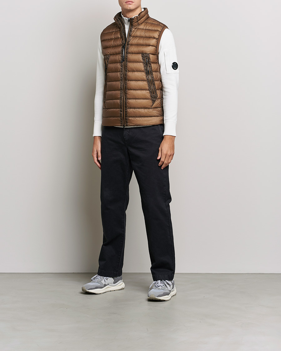 Uomini | Giacche | C.P. Company | DD Shell Padded Down Vest Brown