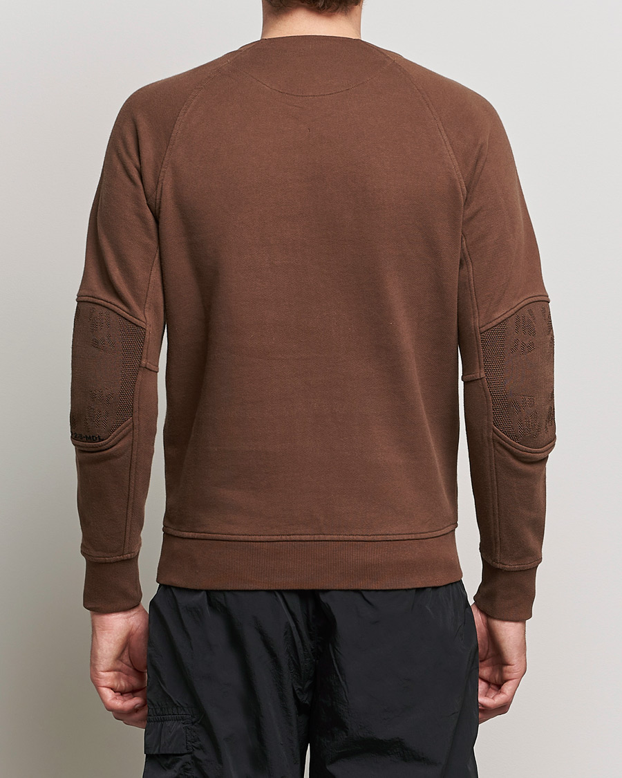 Uomini | Maglieria | C.P. Company | Metropolis Diagonal Raised Fleece Sweat Brown