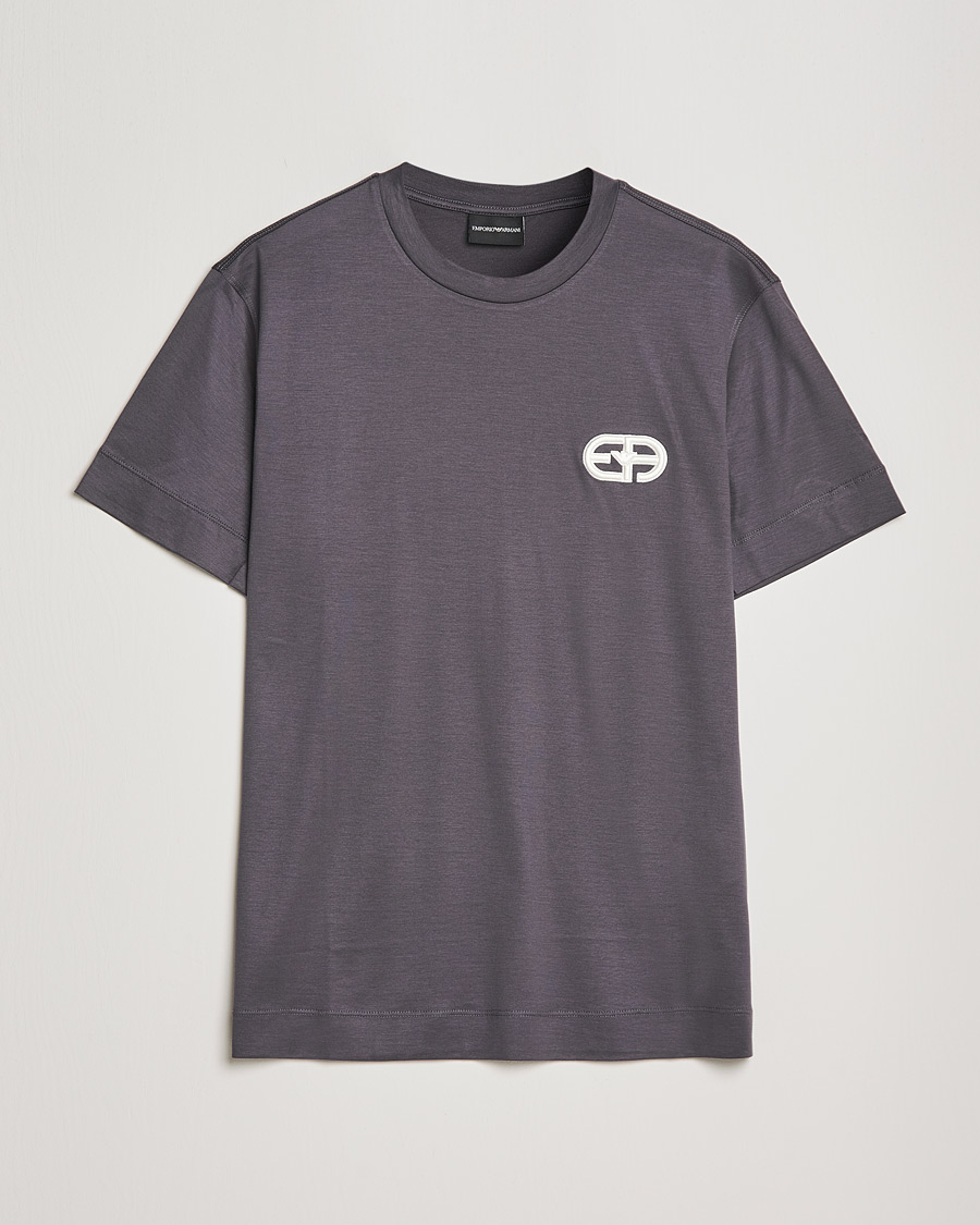 Uomini | T-shirt | Emporio Armani | Cotton Tencel Tee Grey