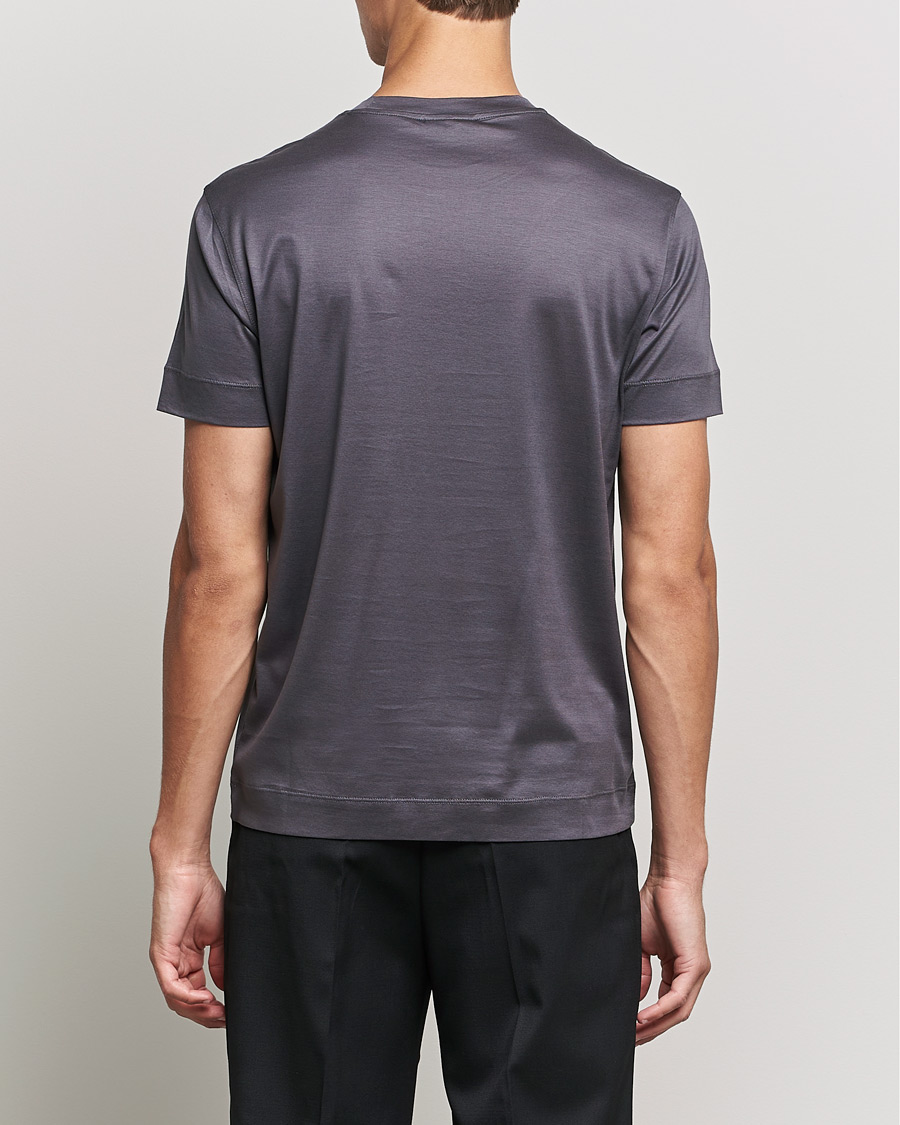Uomini | T-shirt | Emporio Armani | Cotton Tencel Tee Grey