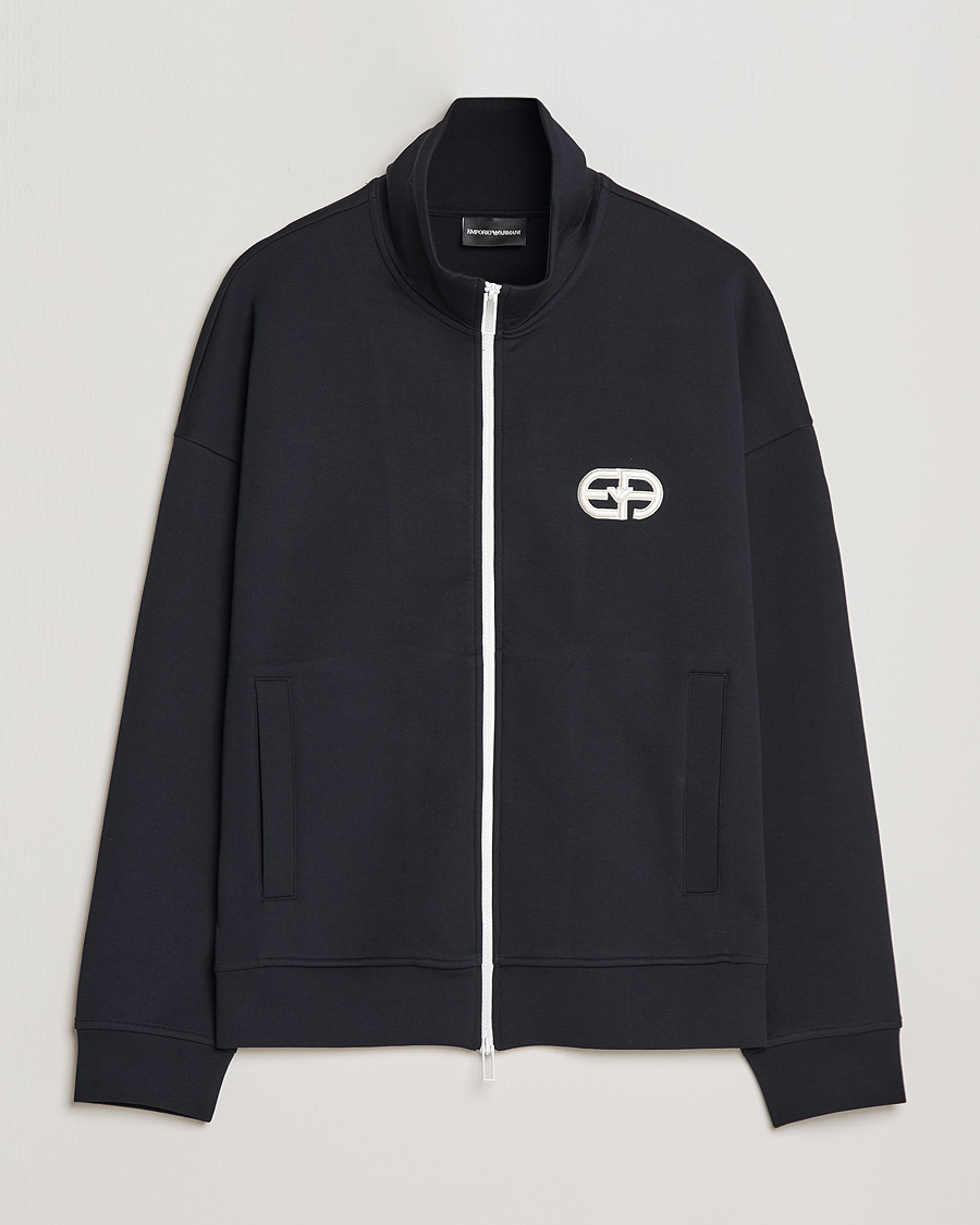 Uomini | Maglieria | Emporio Armani | Wool Cardigan Dark Navy