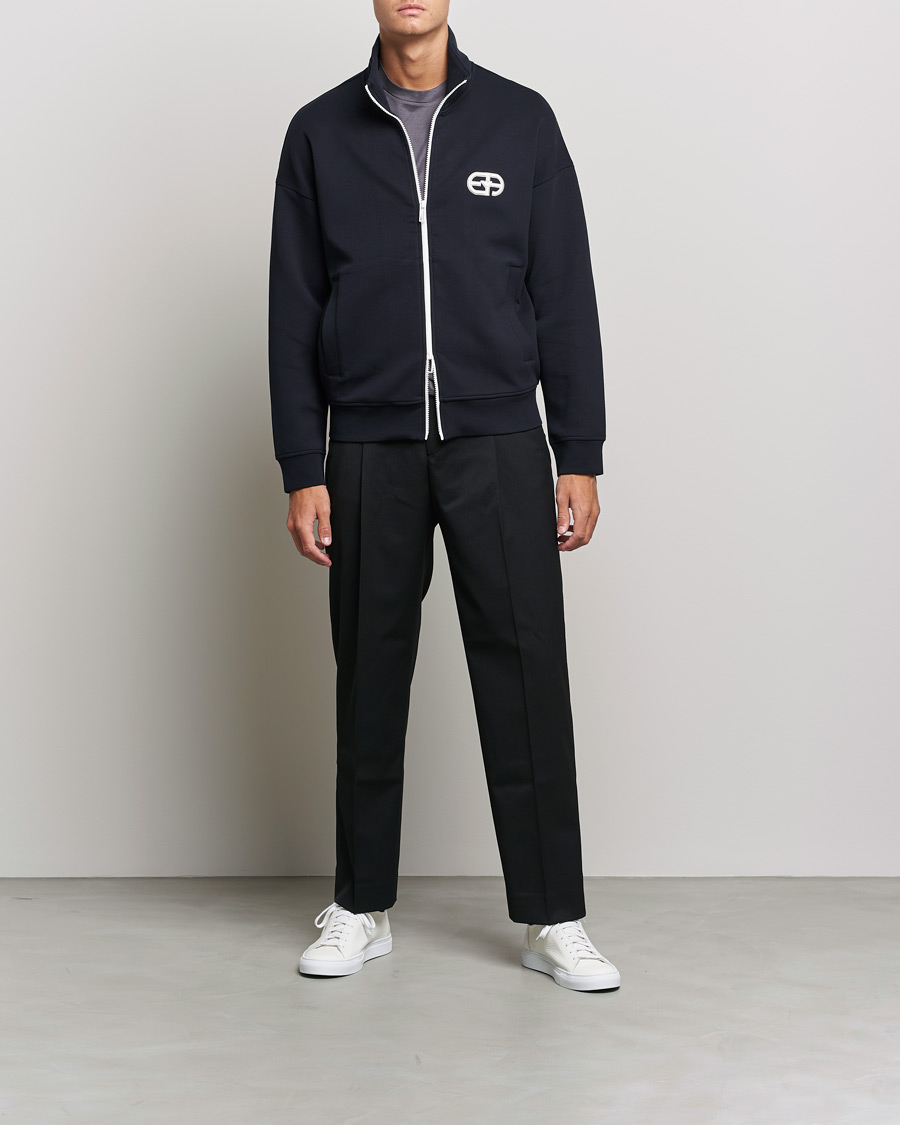 Uomini | Maglieria | Emporio Armani | Wool Cardigan Dark Navy