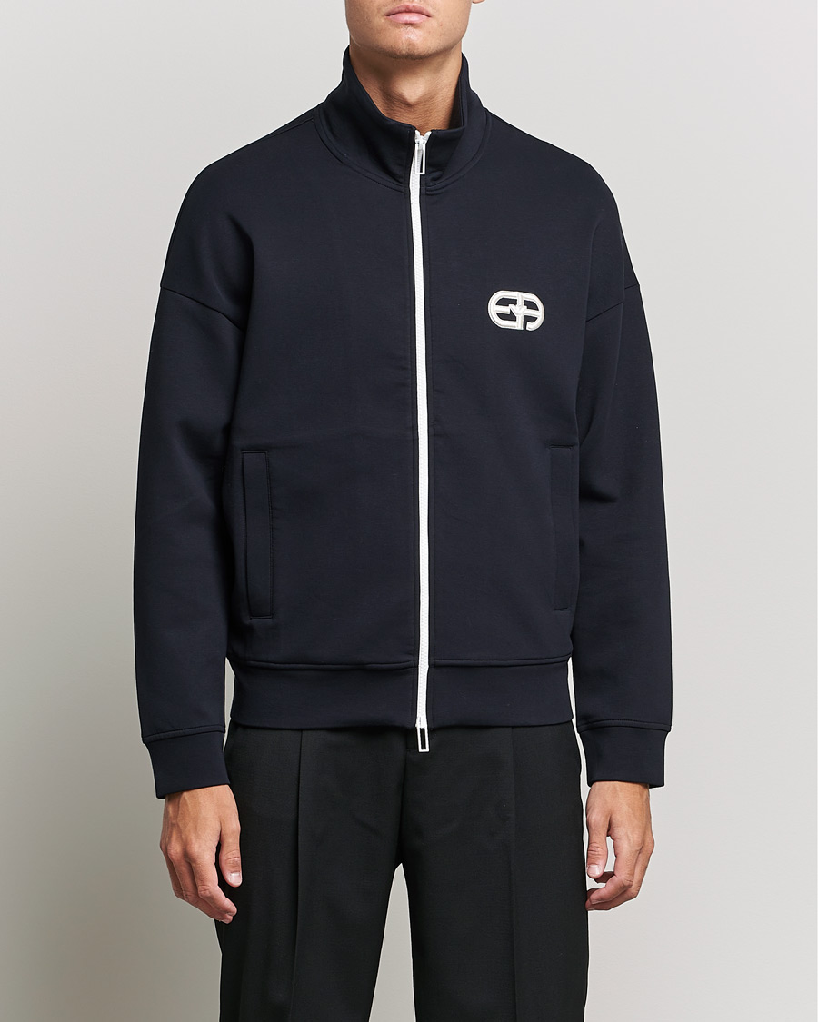 Uomini | Maglieria | Emporio Armani | Wool Cardigan Dark Navy