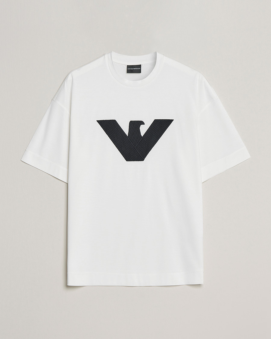 Uomini | T-shirt | Emporio Armani | Logo Cotton Tee White