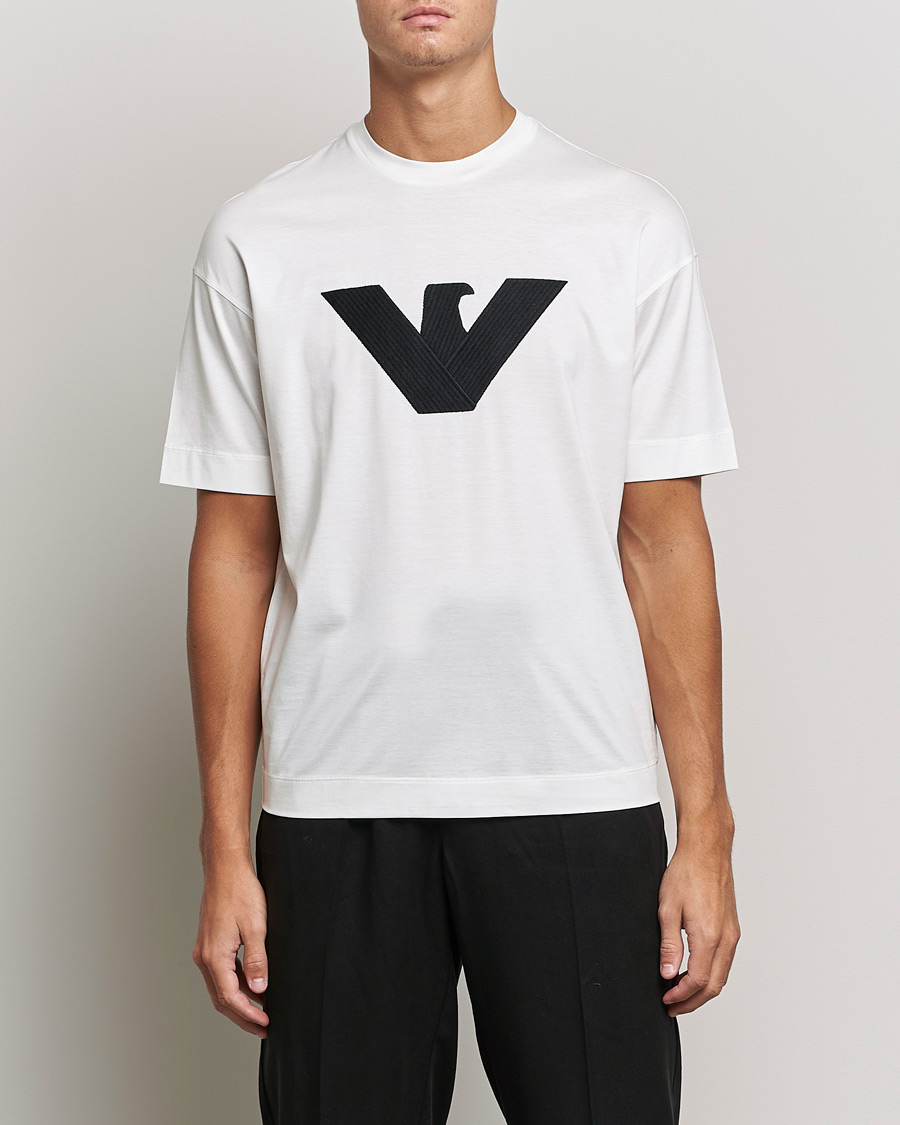 Uomini | T-shirt | Emporio Armani | Logo Cotton Tee White