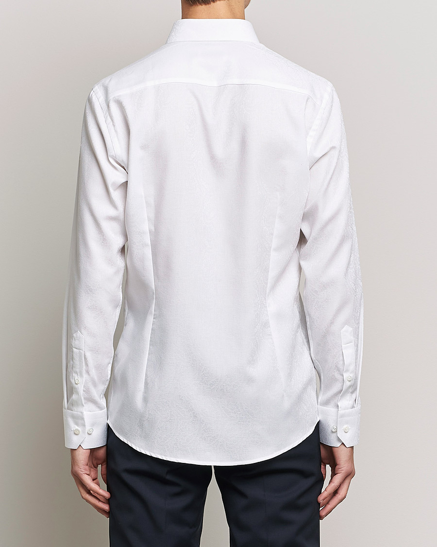 Uomini | Camicie | Eton | Jaquard Paisley Shirt White