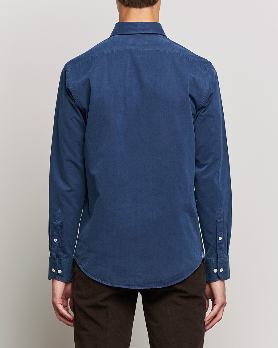 Uomini | Camicie | Eton | Recycled Cotton Denim Shirt Blue