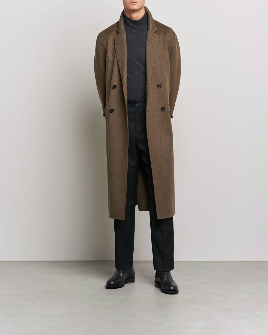 Uomini | Giacche | Filippa K | Athens Wool Cashmere Coat Olive Melange