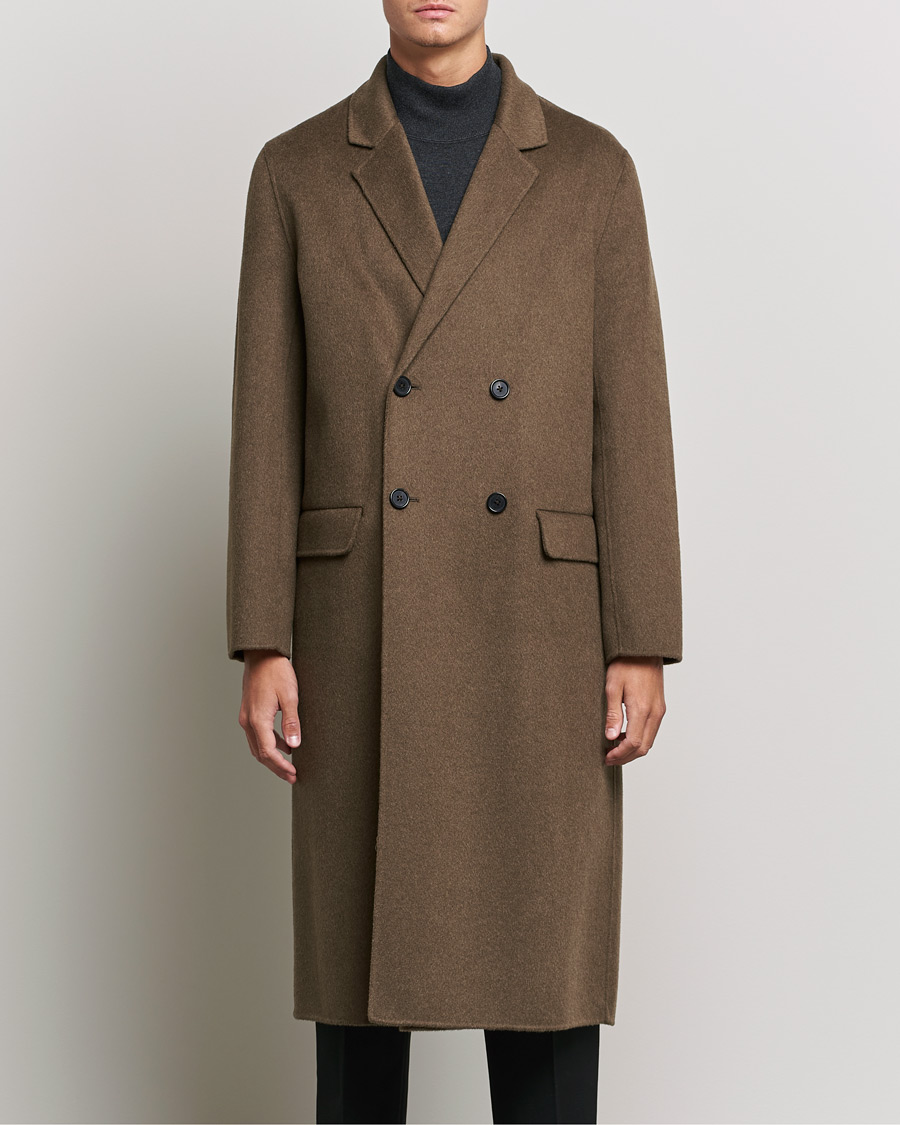 Uomini | Giacche | Filippa K | Athens Wool Cashmere Coat Olive Melange