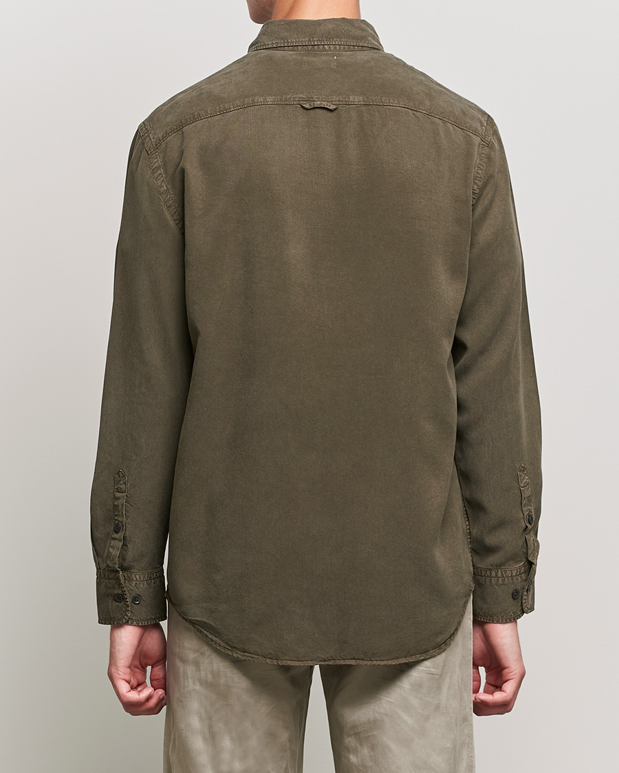 Uomini | Camicie | Filippa K | Zachary Tencel Shirt Dark Forest Green