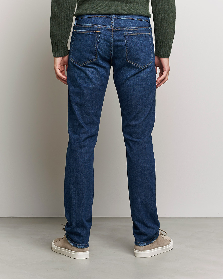 Uomini | Jeans | FRAME | L´Homme Slim Stretch Degradable Jeans Indigo Land