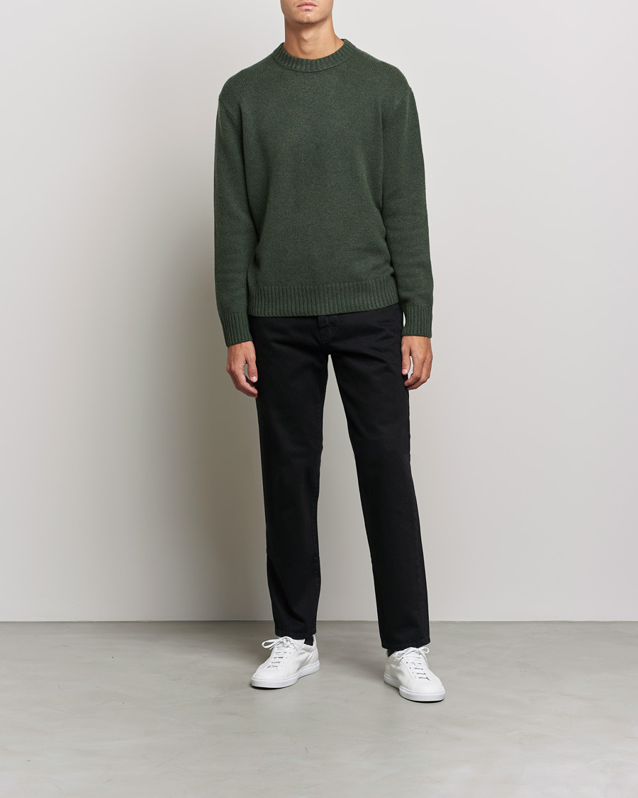 Uomini | Maglieria | FRAME | Cashmere Sweater Military Green