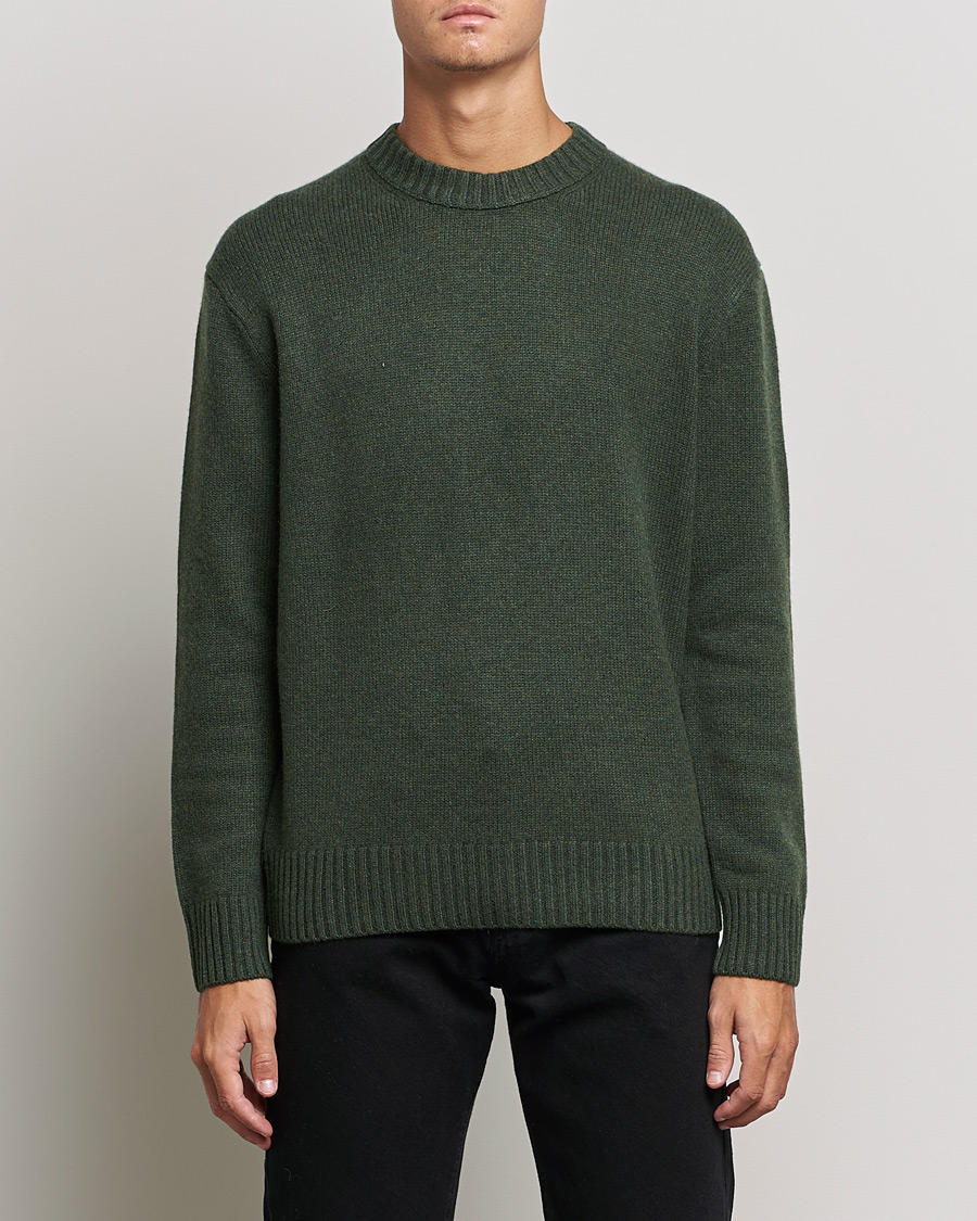 Uomini | Maglieria | FRAME | Cashmere Sweater Military Green