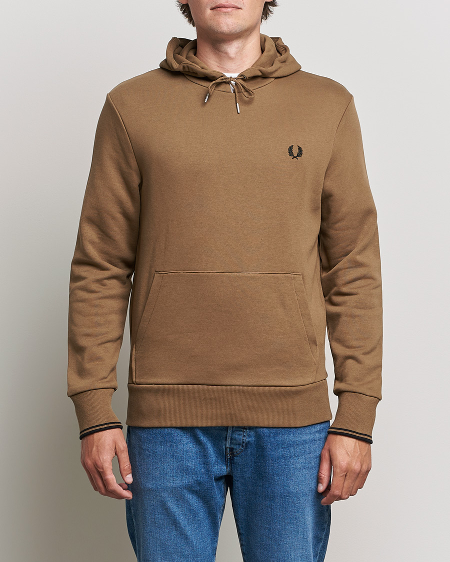 Uomini | Maglieria | Fred Perry | Twin Tipped Hooded Sweatshirt Shadded Stone