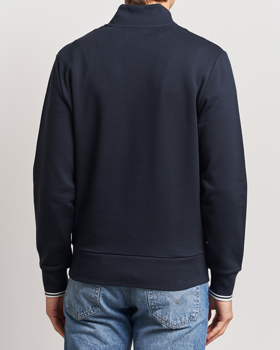 Uomini | Maglieria | Fred Perry | Half Zip Sweatshirt Navy