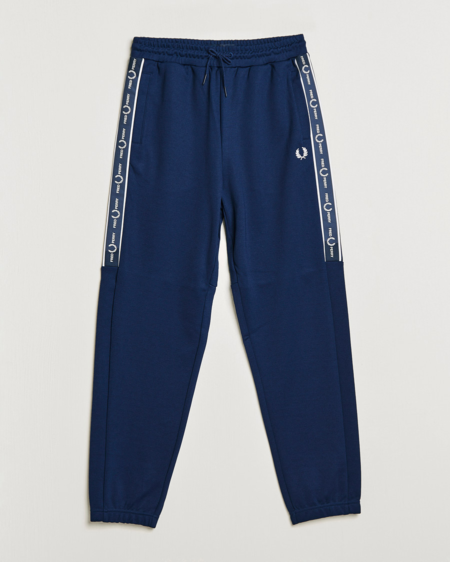 Uomini | Pantaloni | Fred Perry | Tapped Pannel Track Pant Blue