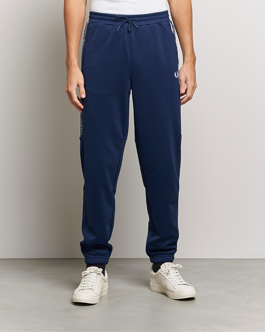 Uomini | Pantaloni | Fred Perry | Tapped Pannel Track Pant Blue