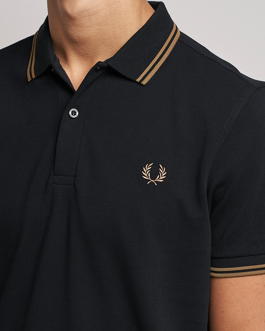 Uomini | Polo | Fred Perry | Twin Tipped Shirt Black