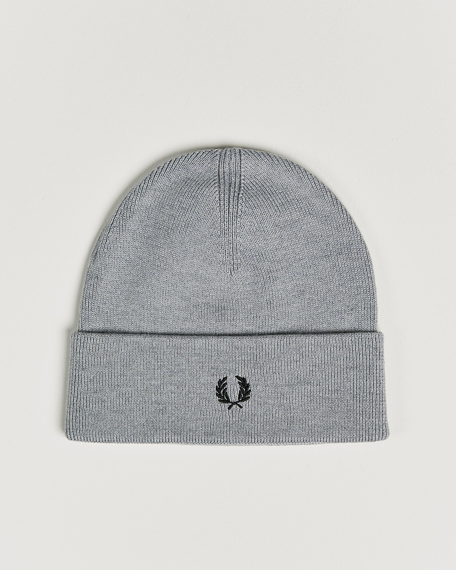 Uomini | Fred Perry Merino Wool Beanie Steel | Fred Perry | Merino Wool Beanie Steel
