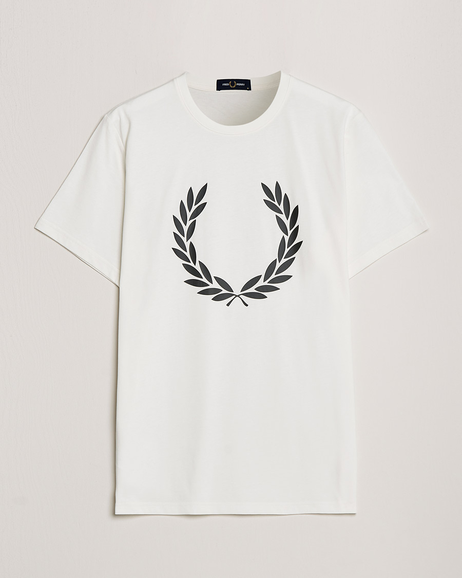 Uomini | T-shirt | Fred Perry | Laurel Wreath T-Shirt Snow White