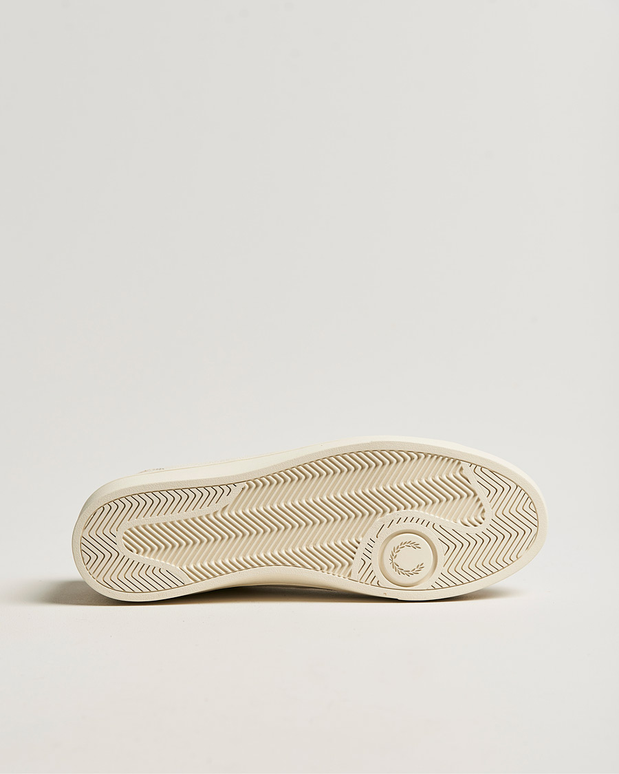 Uomini | Fred Perry Spencer Tumbled Leather Sneaker Ecru | Fred Perry | Spencer Tumbled Leather Sneaker Ecru