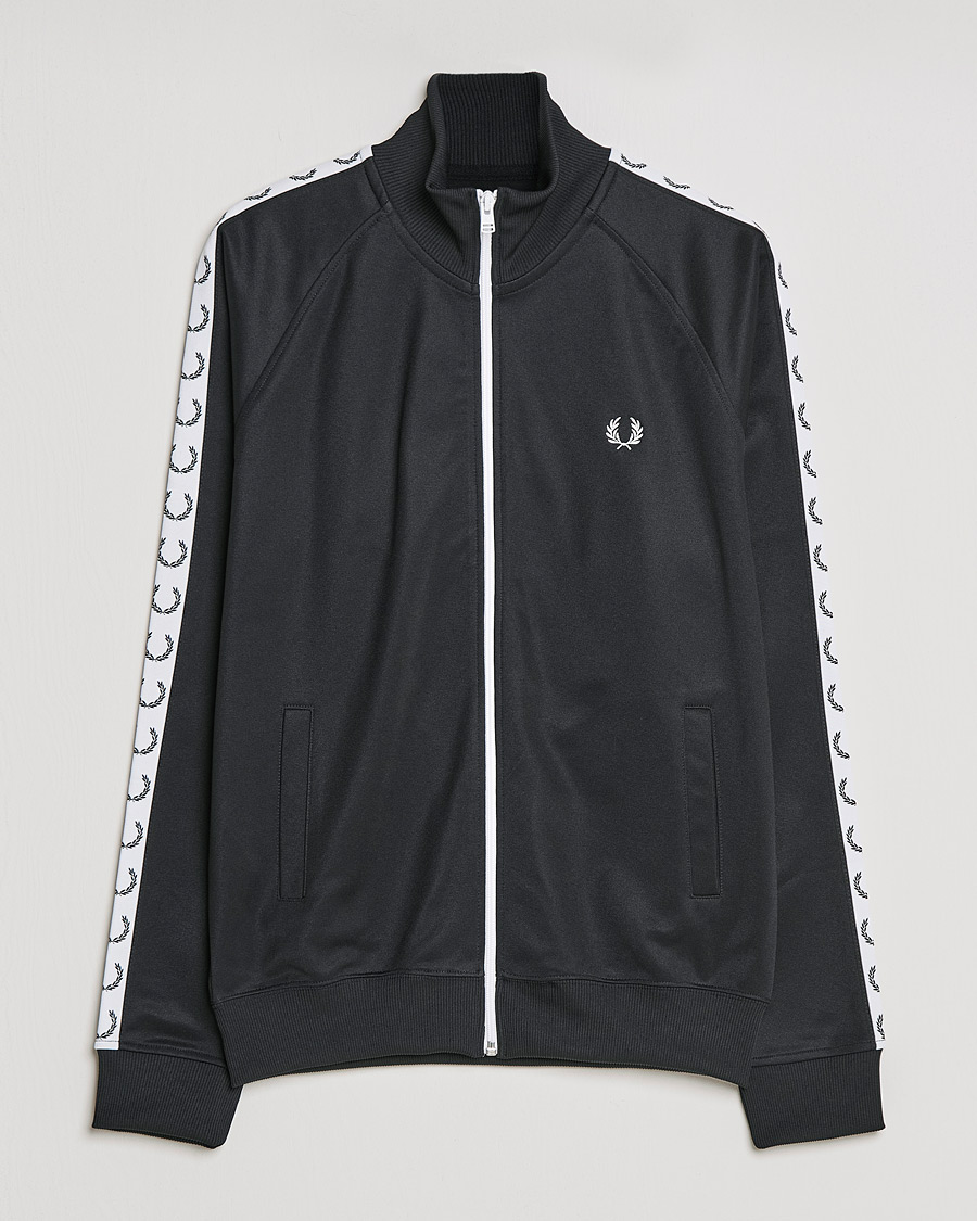 Uomini | Maglieria | Fred Perry | Taped Track Jacket Black