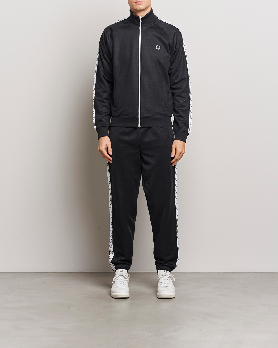 Uomini | Maglieria | Fred Perry | Taped Track Jacket Black