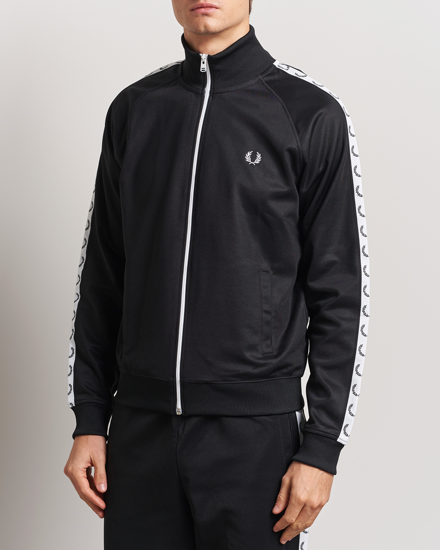 Uomini | Maglieria | Fred Perry | Taped Track Jacket Black