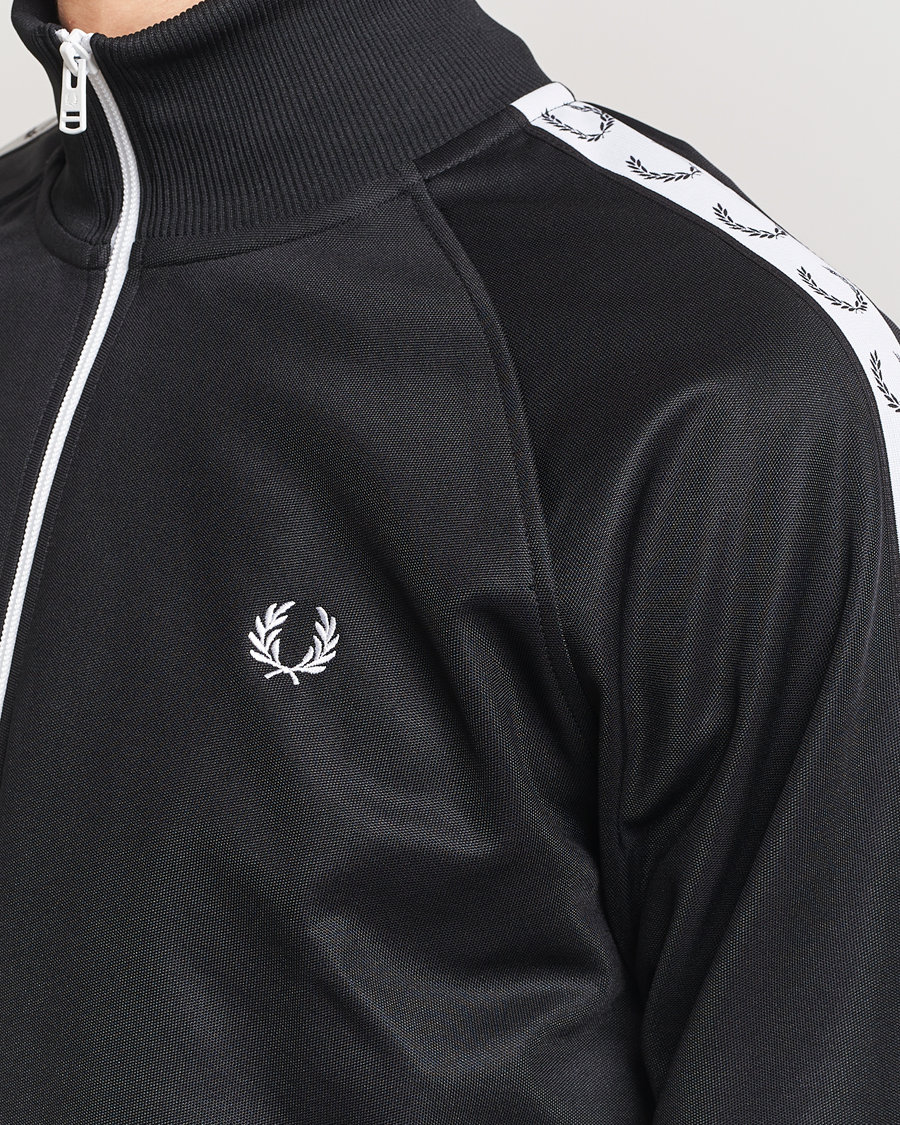 Uomini | Maglieria | Fred Perry | Taped Track Jacket Black
